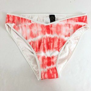 Sunn Lab Swim Bikini Bottom High Waist Tie Dye Orange White Size L